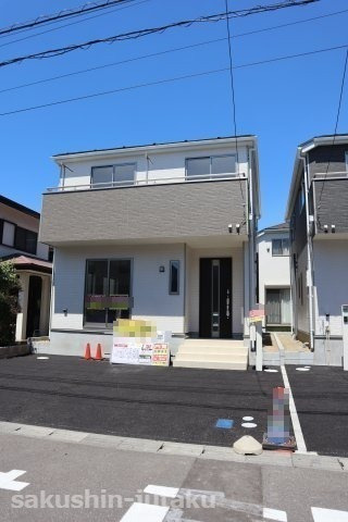 香澄２丁目　新築戸建の外観|香澄２丁目　新築戸建　４LDK　オール電化　南西側５．９ｍ公道面　陽当りさんさん　住宅性能評価４項目において最高等級