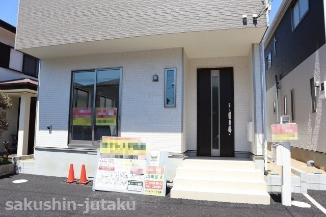 香澄２丁目　新築戸建の外観|香澄２丁目　新築戸建　４LDK　オール電化　南西側５．９ｍ公道面　陽当りさんさん　住宅性能評価４項目において最高等級