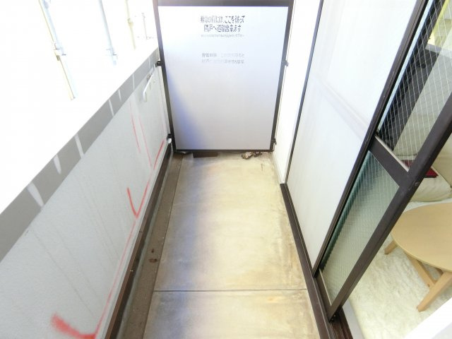 上田マンションのバルコニー
