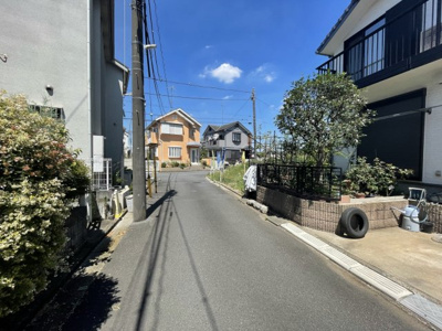 【前面道路含む現地写真】 | 仲介手数料無料　日野市栄町4丁目土地