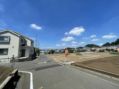 【前面道路含む現地写真】 | 仲介手数料無料　日野市新町4丁目　土地3区画　No.9