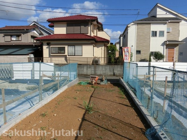 八千代台東５丁目　新築戸建の外観|八千代台東５丁目　新築戸建　ゆったり土地３７坪・建物３３．８坪　東南側道路面につき陽当り良好　八千代台東小学校区　令和３年９月完成予定　