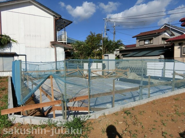 八千代台東５丁目　新築戸建の外観|八千代台東５丁目　新築戸建　ゆったり土地３７坪・建物３３．８坪　東南側道路面につき陽当り良好　八千代台東小学校区　令和３年９月完成予定　