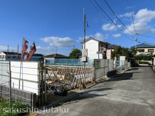 八千代台東５丁目　新築戸建の外観|八千代台東５丁目　新築戸建　ゆったり土地３７坪・建物３３．８坪　東南側道路面につき陽当り良好　八千代台東小学校区　令和３年９月完成予定　