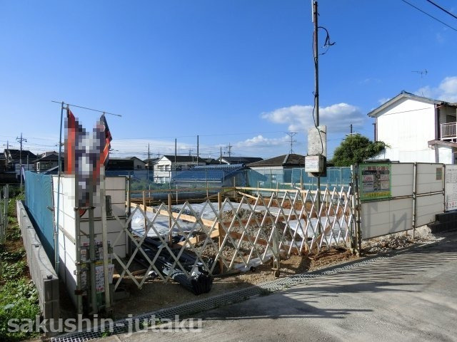 八千代台東５丁目　新築戸建の外観|京成本線「八千代台駅」徒歩１４分　東南側道路面