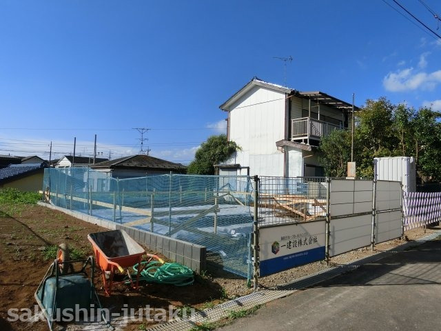 八千代台東５丁目　新築戸建の外観|八千代台東５丁目　新築戸建　ゆったり土地３７坪・建物３３．８坪　東南側道路面につき陽当り良好　八千代台東小学校区　令和３年９月完成予定　