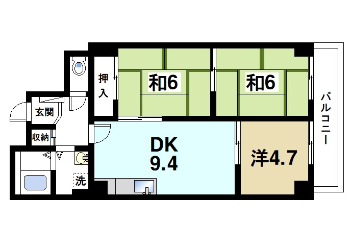 ＷＥＬＦＡＲＥ　ＮＡＲＡの間取り
