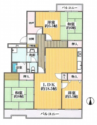◆箕面市◆南向き◆グリーンヒル東箕面10号棟♪の画像