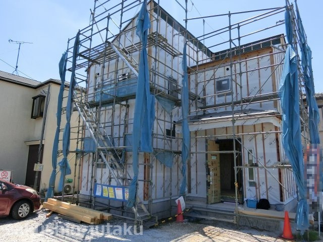 作新台８丁目　新築戸建の外観|作新台８丁目　新築戸建　土地４７．９坪・建物ゆったり３４坪　令和３年９月完成予定　作新小学校まで徒歩６分の立地