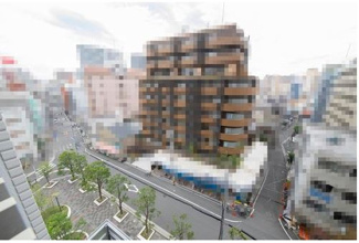 【展望】 | 各種買い物施設をはじめ、病院や区役所、公園、図書館なども徒歩10分圏内。駅前ならではの便利な環境です。