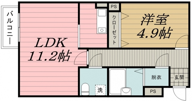 カムフォート登戸Ⅲの間取り