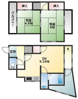 【間取り】 | ロッヂs天王寺屋4丁目