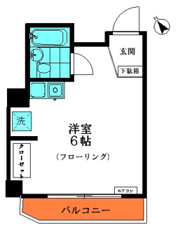 【間取り】 | サンクレスト | サンクレスト　鶯谷駅から徒歩3分・入谷駅から徒歩10分の好立地。鉄筋コンクリート造の外観タイル張りマンション。オートロック付でセキュリティー安心。