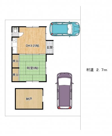 南箕輪村　中古住宅の間取り