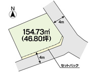 土地　玉島八島　全1区画　46.80坪の画像