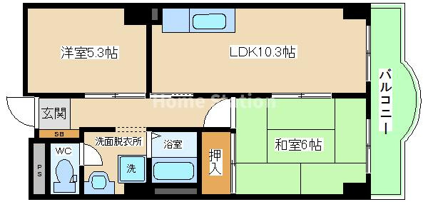 【間取り】 | エスポワール福島