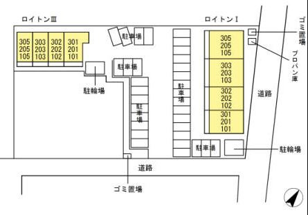ロイトンⅢの区画図