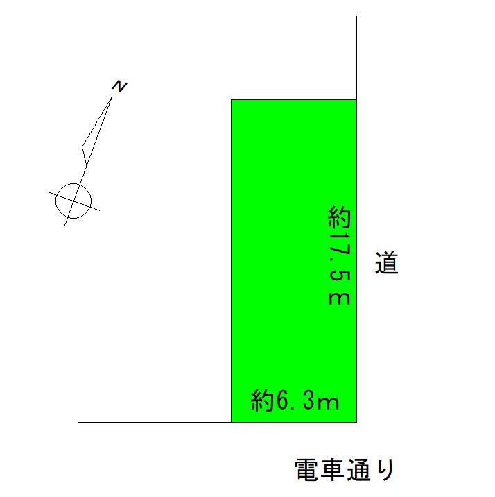 高知市高須新木　売土地の土地図