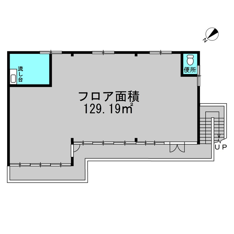 道崎田店舗の間取り