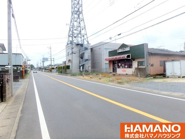 筑西市井上土地　約97坪の前面道路含む現地写真|前面道路含む現地写真です