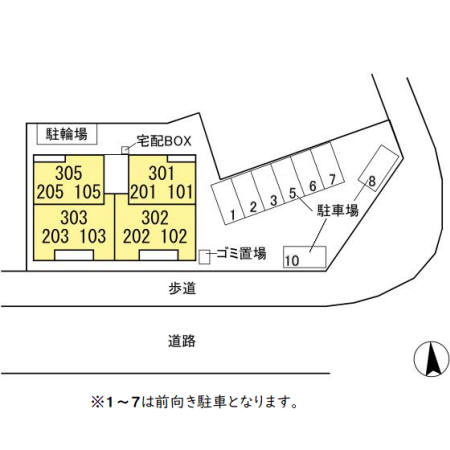 レジデンスおおたかの森の区画図