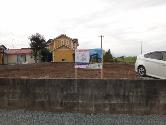 合志市野々島売地の外観|看板設置9/10撮影外観です
建築条件無し　お好きなハウスメーカー工務店さんで建築できます