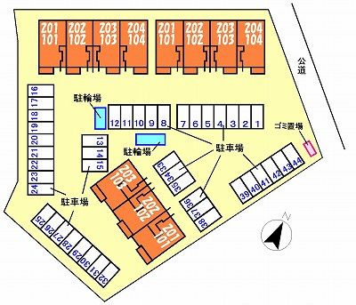 プロムナード参番館の区画図