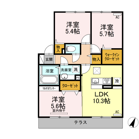 リヤン上南部の間取り