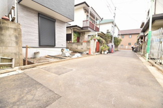 【前面道路含む現地写真】 | 西側約4.1ｍ私道
