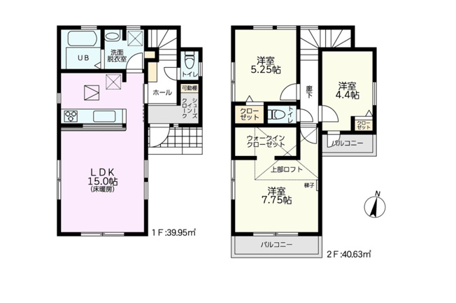 【間取り】 | 練馬区石神井台２丁目 新築戸建