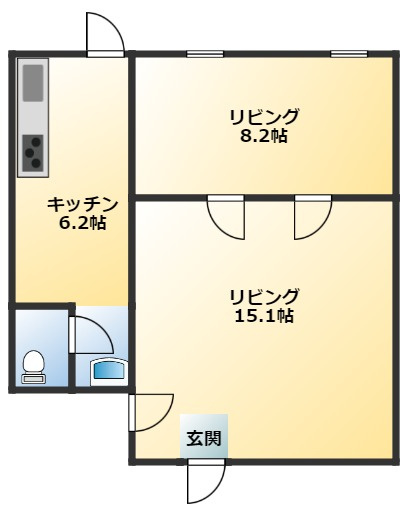 【間取り】 | カメリアハイツ