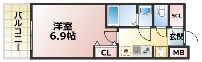 【間取り】 | ビガーポリス417天満橋Ⅱ