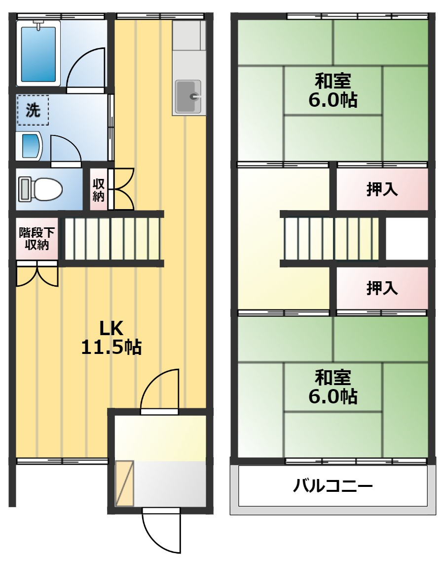 パークヴィラ川越旭町の間取り