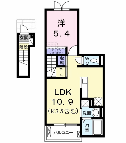 シエルノクターンⅡの間取り