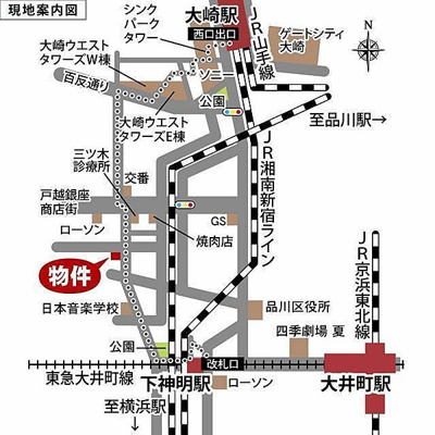 【地図】 | ヒルレジデンス大崎