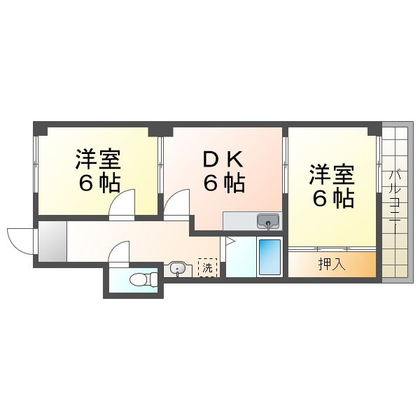 クレセント垂水の間取り