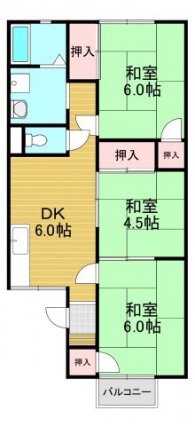 シャトー・ド・イワネE号館の間取り
