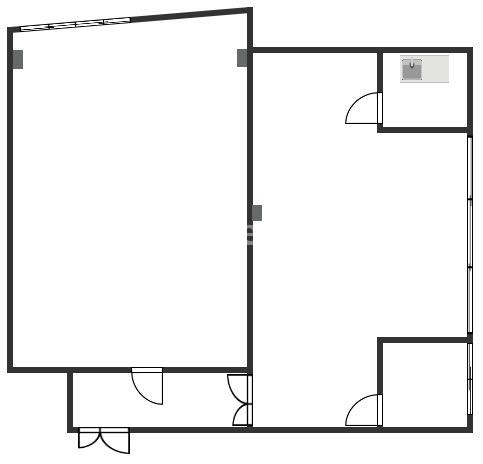田辺市宝来町の事務所の間取り