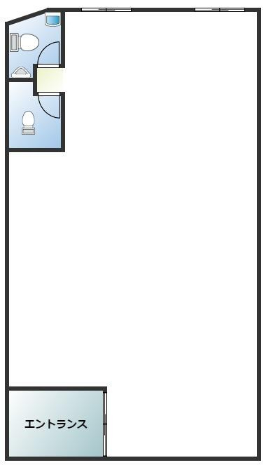 田辺市宝来町の店舗一部の間取り