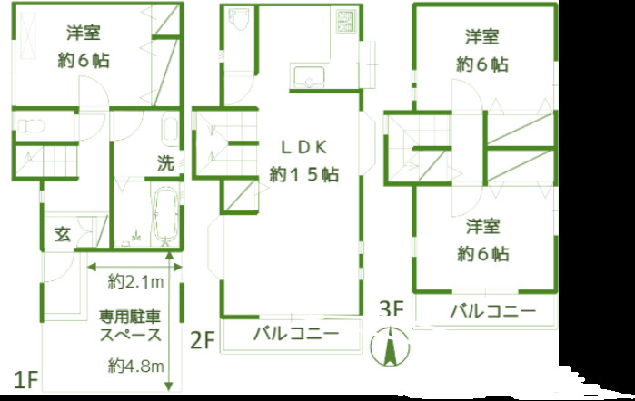 樽町4丁目戸建の間取り