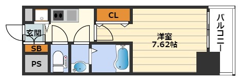 Luxe天神橋の間取り