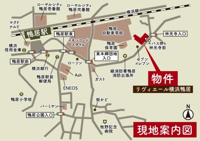【地図】 | リヴィエール横浜鴨居　オーナーチェンジ区分店舗事務所