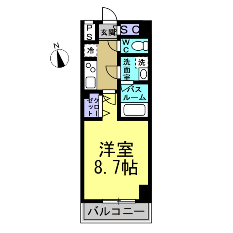 コントレイルりんくう常滑の間取り
