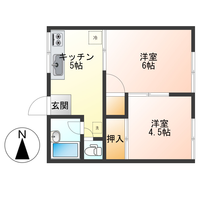 オパールハイツの間取り