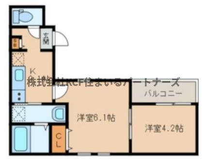 花畑プレミアの間取り