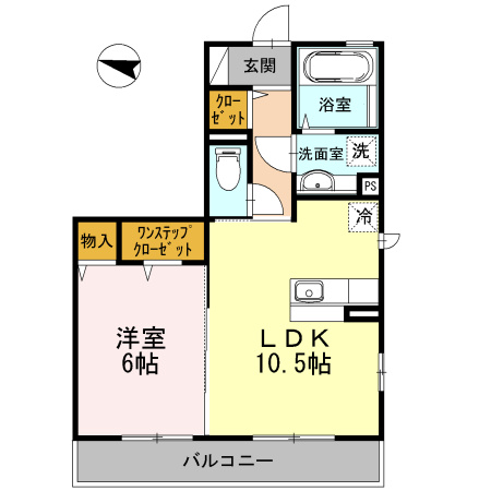 マレアガーデン新横浜Cの間取り