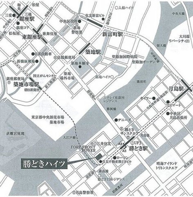 【地図】 | 勝どきハイツ