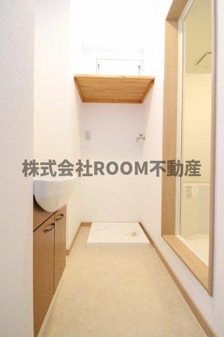 Cat　boxの洗面所|スペースが確保できる洗面所です
