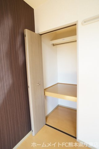 熊本市東区沼山津２丁目のアパートの収納