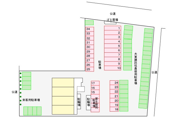 HSスパリアの区画図